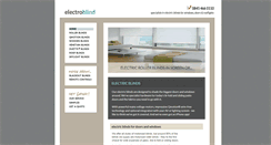 Desktop Screenshot of electroblind.co.uk