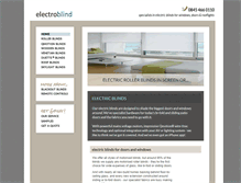Tablet Screenshot of electroblind.co.uk